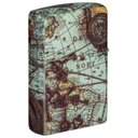 Зажигалка ZIPPO Компас с матовым покрытием на 540 | Compass Design 540 Matte, латунь/сталь, разноцветная, 38x13x57 мм для нанесения логотипа