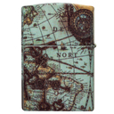 Зажигалка ZIPPO Компас с матовым покрытием на 540 | Compass Design 540 Matte, латунь/сталь, разноцветная, 38x13x57 мм для нанесения логотипа