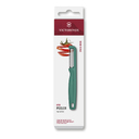 Овощечистка VICTORINOX IOTA, серрейторное лезвие из нержавеющей стали, зеленая для нанесения логотипа