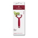 Овощечистка VICTORINOX YPSO, серрейторное лезвие из нержавеющей стали, красная для нанесения логотипа