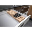 Набор из 5 кухонных ножей VICTORINOX, в подставке из бука, 43x6,5x14,5 см, 2,14 кг для нанесения логотипа