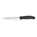 Набор из 11 кухонных ножей VICTORINOX, чёрная рукоять, в подставке из бука высотой 35,5 см для нанесения логотипа
