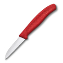 Нож для овощей и фруктов VICTORINOX SwissClassic с прямым лезвием 6 см, красный для нанесения логотипа