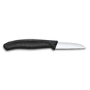Нож для овощей и фруктов VICTORINOX SwissClassic с прямым лезвием 6 см, чёрный для нанесения логотипа