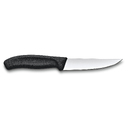 Нож разделочный VICTORINOX SwissClassic с узким прямым лезвием 12 см, чёрный для нанесения логотипа