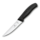Нож разделочный VICTORINOX SwissClassic с узким прямым лезвием 12 см, чёрный для нанесения логотипа