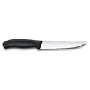 Нож разделочный VICTORINOX SwissClassic с узким прямым лезвием 15 см, чёрный для нанесения логотипа