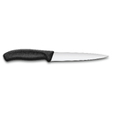 Нож филейный VICTORINOX SwissClassic с гибким прямым лезвием 16 см, чёрный для нанесения логотипа