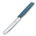 Нож столовый VICTORINOX Swiss Modern, лезвие 11 см с прямой кромкой, васильково-синий для нанесения логотипа