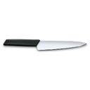 Нож разделочный VICTORINOX Swiss Modern, 19 см, нержавеющая сталь / синтетический материал, чёрный для нанесения логотипа