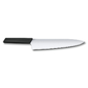 Нож разделочный VICTORINOX Swiss Modern, 25 см, нержавеющая сталь / синтетический материал, чёрный для нанесения логотипа