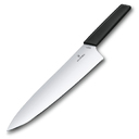 Нож разделочный VICTORINOX Swiss Modern, 25 см, нержавеющая сталь / синтетический материал, чёрный для нанесения логотипа