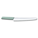 Нож для хлеба и выпечки VICTORINOX Swiss Modern, 26 см, сталь/синтетический материал, аквамариновый для нанесения логотипа