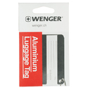 Бирка для багажа WENGER, черная, алюминий, 8 x 0,3 x 4 см для нанесения логотипа