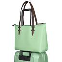 Сумка VICTORINOX Victoria Deluxe Business Tote, мятная, нейлон/кожа/микрозамша, 47x15x31 см, 16 л для нанесения логотипа