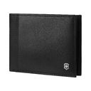 Портмоне VICTORINOX Altius Alox с защитой от сканирования RFID, чёрное, натуральная кожа, 9 x1x11 см для нанесения логотипа