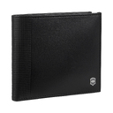 Портмоне VICTORINOX Altius Alox с защитой от сканирования RFID, чёрное, натуральная кожа, 10x2x11 см для нанесения логотипа