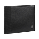 Портмоне VICTORINOX Altius Alox с защитой от сканирования RFID, чёрное, натуральная кожа, 9x1x11 см для нанесения логотипа