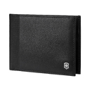 Портмоне VICTORINOX Altius Alox с защитой от сканирования RFID, чёрное, натуральная кожа, 9x1x11 см для нанесения логотипа