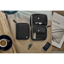 Портмоне VICTORINOX Altius Alox на молнии, чёрное, натуральная кожа, 12x2x10 см для нанесения логотипа