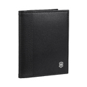 Визитница VICTORINOX Altius Alox с защитой от сканирования RFID, чёрная, натуральная кожа, 9x1x10 см для нанесения логотипа