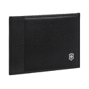 Визитница VICTORINOX Altius Alox с защитой от сканирования RFID, чёрная, натуральная кожа, 8x1x10 см для нанесения логотипа