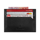 Визитница VICTORINOX Altius Alox с защитой от сканирования RFID, чёрная, натуральная кожа, 8x1x10 см для нанесения логотипа