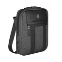 Сумка через плечо VICTORINOX Architecture Urban2 Crossbody Bag,серый, полиэстер/кожа, 9x22x28 см, 6 л для нанесения логотипа
