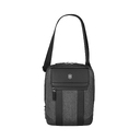 Сумка через плечо VICTORINOX Architecture Urban2 Crossbody Bag,серый, полиэстер/кожа, 9x22x28 см, 6 л для нанесения логотипа
