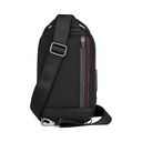 Рюкзак на одно плечо VICTORINOX Architecture Urban2 Sling Bag, черный, полиэстер/кожа, 17x8x28 см, 4 л для нанесения логотипа
