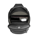 Рюкзак на одно плечо VICTORINOX Architecture Urban2 Sling Bag, черный, полиэстер/кожа, 17x8x28 см, 4 л для нанесения логотипа