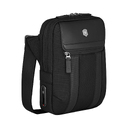 Сумка через плечо VICTORINOX Architecture Urban2 Crossbody Bag, черный, полиэстер/кожа, 22x9x28 см, 6 л для нанесения логотипа