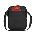 Сумка через плечо VICTORINOX Architecture Urban2 Crossbody Bag, черный, полиэстер/кожа, 22x9x28 см, 6 л для нанесения логотипа