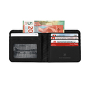 Бумажник VICTORINOX Travel Essentials Bi-Fold Wallet, с защитой от сканирования RFID, чёрный, полиэстер, 11x2x10 см для нанесения логотипа