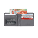 Бумажник VICTORINOX Travel Essentials Bi-Fold Wallet, с защитой от сканирования RFID, серый, полиэстер, 11x2x10 см для нанесения логотипа
