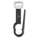 Открывалка для бутылок VICTORINOX Pet, сталь/пластик, чёрная для нанесения логотипа
