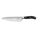 Набор из 6 кованых кухонных приборов VICTORINOX: 5 ножей и ножницы, в антрацитовой подставке из бука для нанесения логотипа
