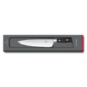 Нож шеф-повара VICTORINOX Grand Maître, кованый, 20 см, чёрный для нанесения логотипа