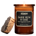 Ароматизированная свеча ZIPPO Dark Rum & Oak, воск/хлопок/кора древесины/стекло, 70x100 мм для нанесения логотипа