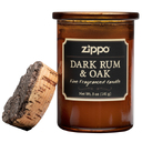 Ароматизированная свеча ZIPPO Dark Rum & Oak, воск/хлопок/кора древесины/стекло, 70x100 мм для нанесения логотипа