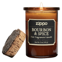 Ароматизированная свеча ZIPPO Bourbon & Spice, воск/хлопок/кора древесины/стекло, 70x100 мм для нанесения логотипа