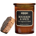 Ароматизированная свеча ZIPPO Bourbon & Spice, воск/хлопок/кора древесины/стекло, 70x100 мм для нанесения логотипа