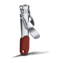 Книпсер VICTORINOX с отверстием для шнурка, сталь, красный, в блистере для нанесения логотипа