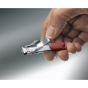 Книпсер VICTORINOX с отверстием для шнурка, сталь, красный, в блистере для нанесения логотипа