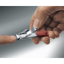 Книпсер VICTORINOX с отверстием для шнурка, сталь, красный, в блистере для нанесения логотипа
