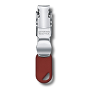 Книпсер VICTORINOX с отверстием для шнурка, сталь, красный, в блистере для нанесения логотипа