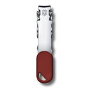 Книпсер VICTORINOX с отверстием для шнурка, сталь, красный, в блистере для нанесения логотипа