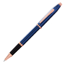 Ручка-роллер CROSS коллекция «ВЕЧНАЯ КЛАССИКА 2.0 | CENTURY CLASSIC II» Translucent Cobalt Blue Lacquer для нанесения логотипа