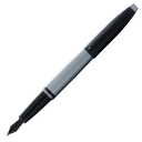 Перьевая ручка CROSS коллекция «КАЛЕ | CALAIS» Matte Gray and Black Lacquer, перо M для нанесения логотипа