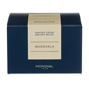 Крем для бритья Mondial "MANDORLA" с ароматом миндаля, деревянная чаша, 140 мл для нанесения логотипа